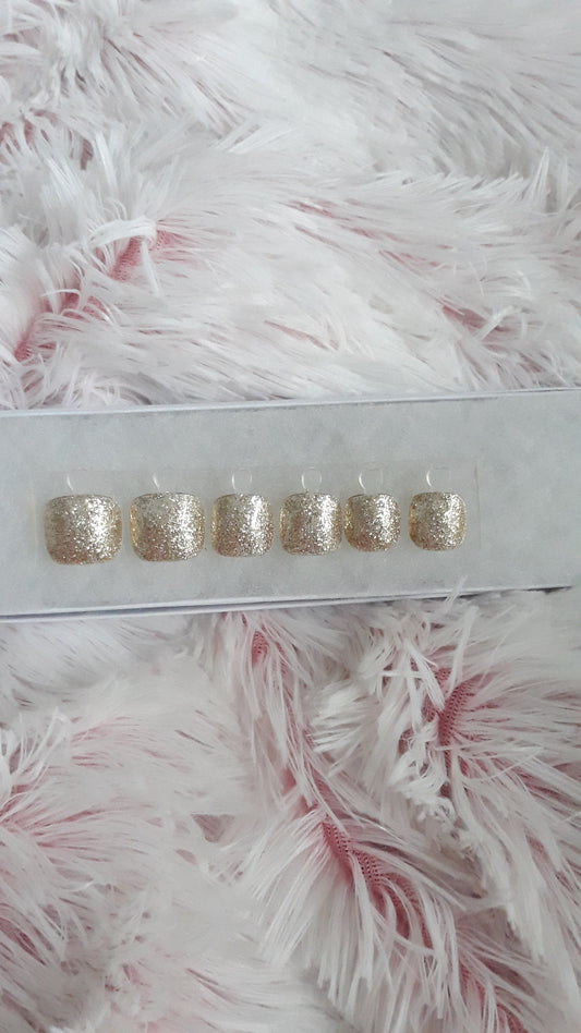 Gold Pixie Dust Press on Nails