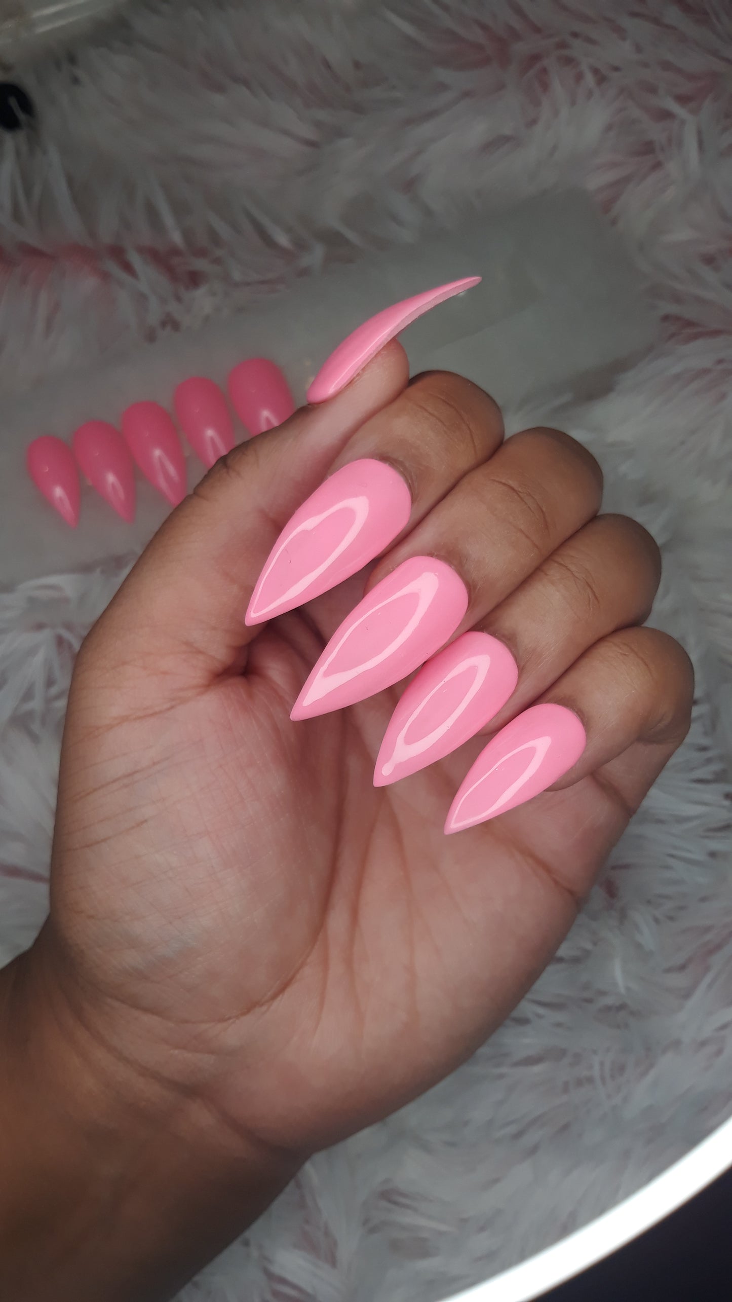 Barbie Party Press on Nails